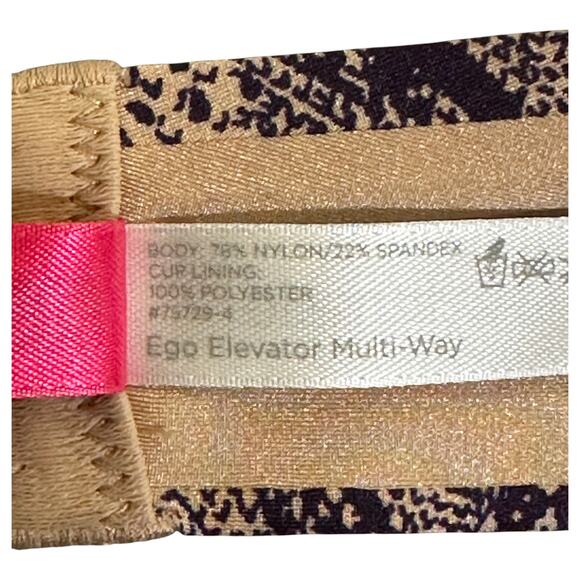 Cosmopolitan Bra Womens 36C Snake Print Ego Elevator Multi-Way - Picture 6 of 6